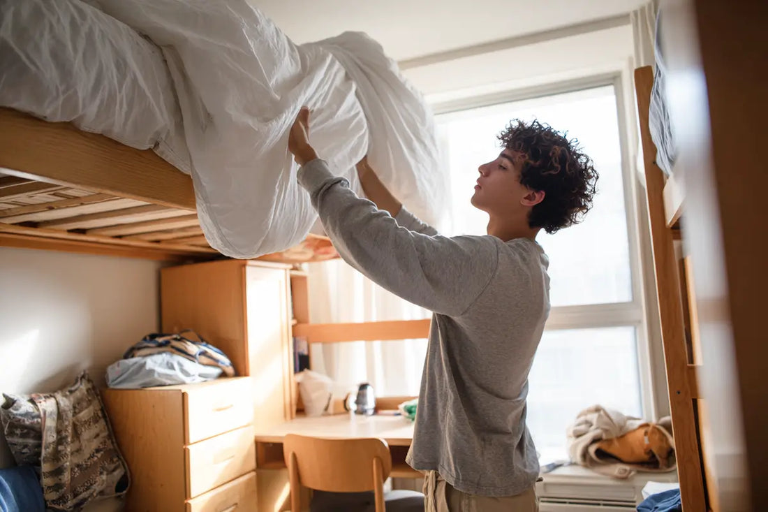 Five Tricks for Putting Sheets on a Lofted Bed