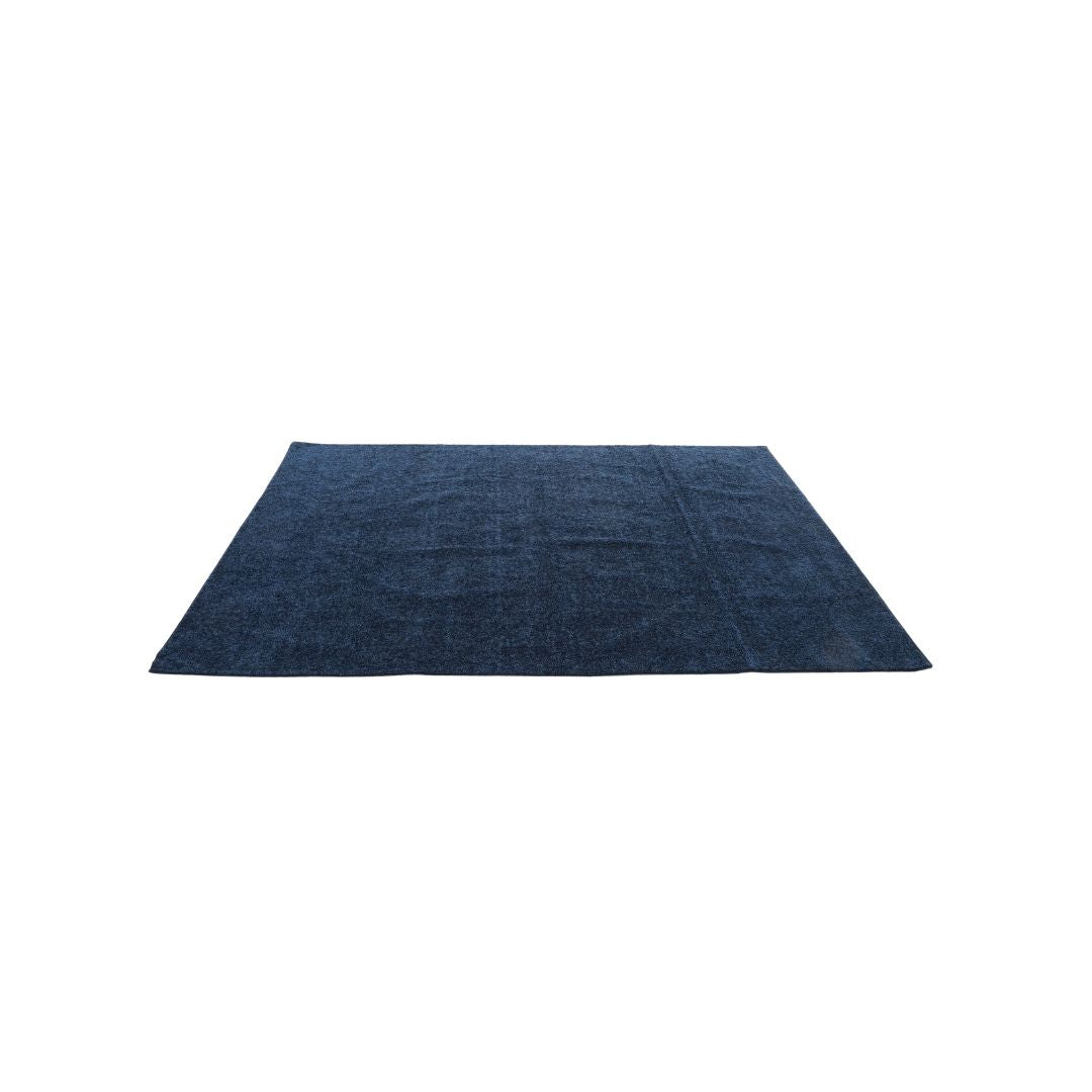 A large navy rug